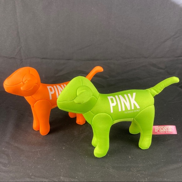 Pink Victoria’s Secret stuffed plush dog set - Picture 3 of 7